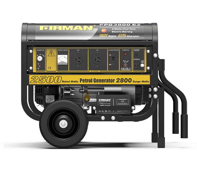 Sumec Firman Generator - FPG 3800E2 - 2.8KVA / 2.5KVA - Electric starter - Image 2