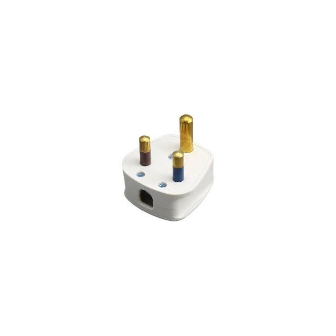 AC Plug Head - 230V - 15A White Re-wirable Connector - Image 2