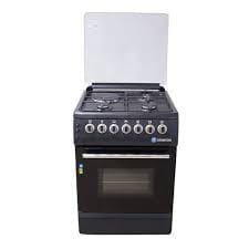 Haier Thermocool Gas Cooker My Diva 603G1E (3 Gas Burners + 1 Electric Hotplate) with Grill- Black