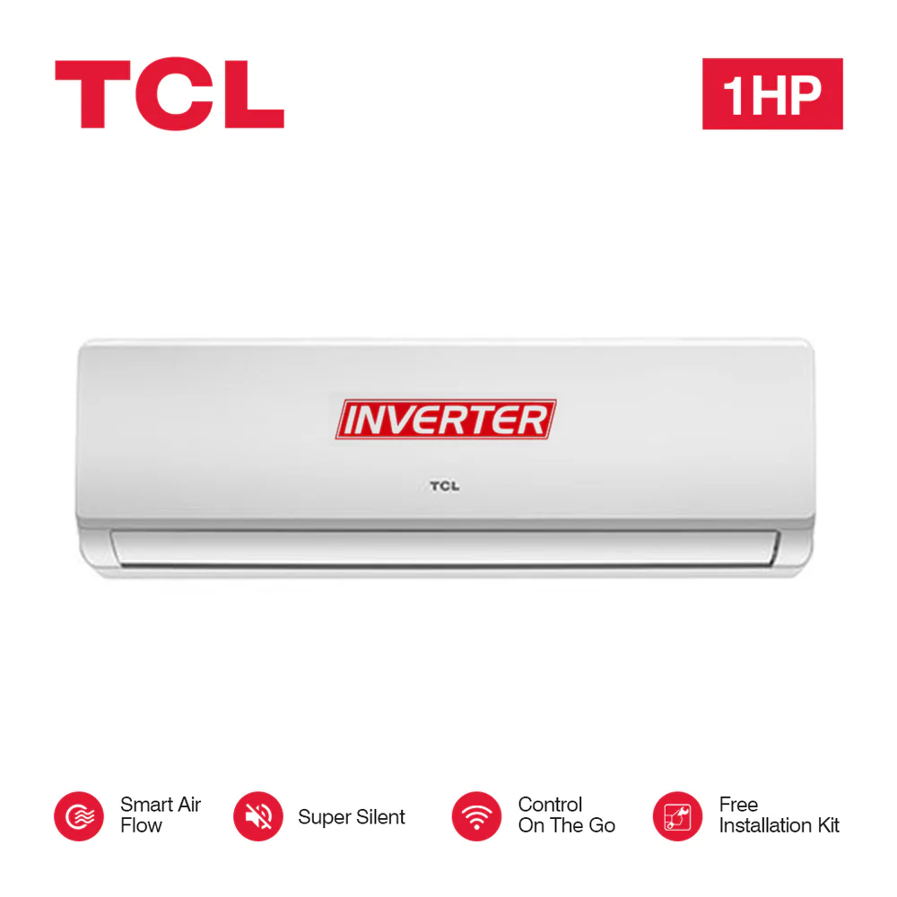 TCL 2.0 HP Split unit Inverter AC + Free Kit – 18CSA/XAB1I