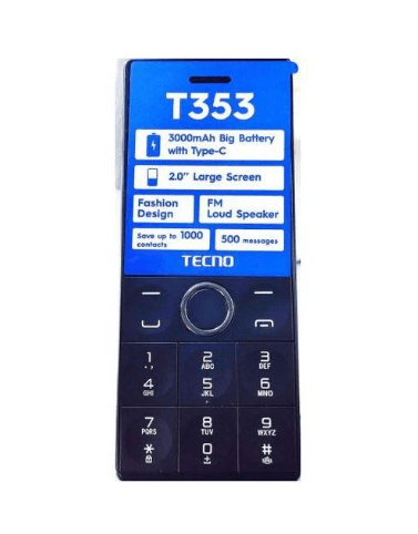 Tecno T353 - Button phone, 3000mAh Battery, Dual Sim - Image 2