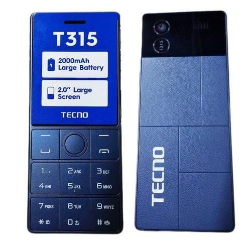 Tecno T315 - Button phone, 2000mAh Battery, Dual Sim - Image 2