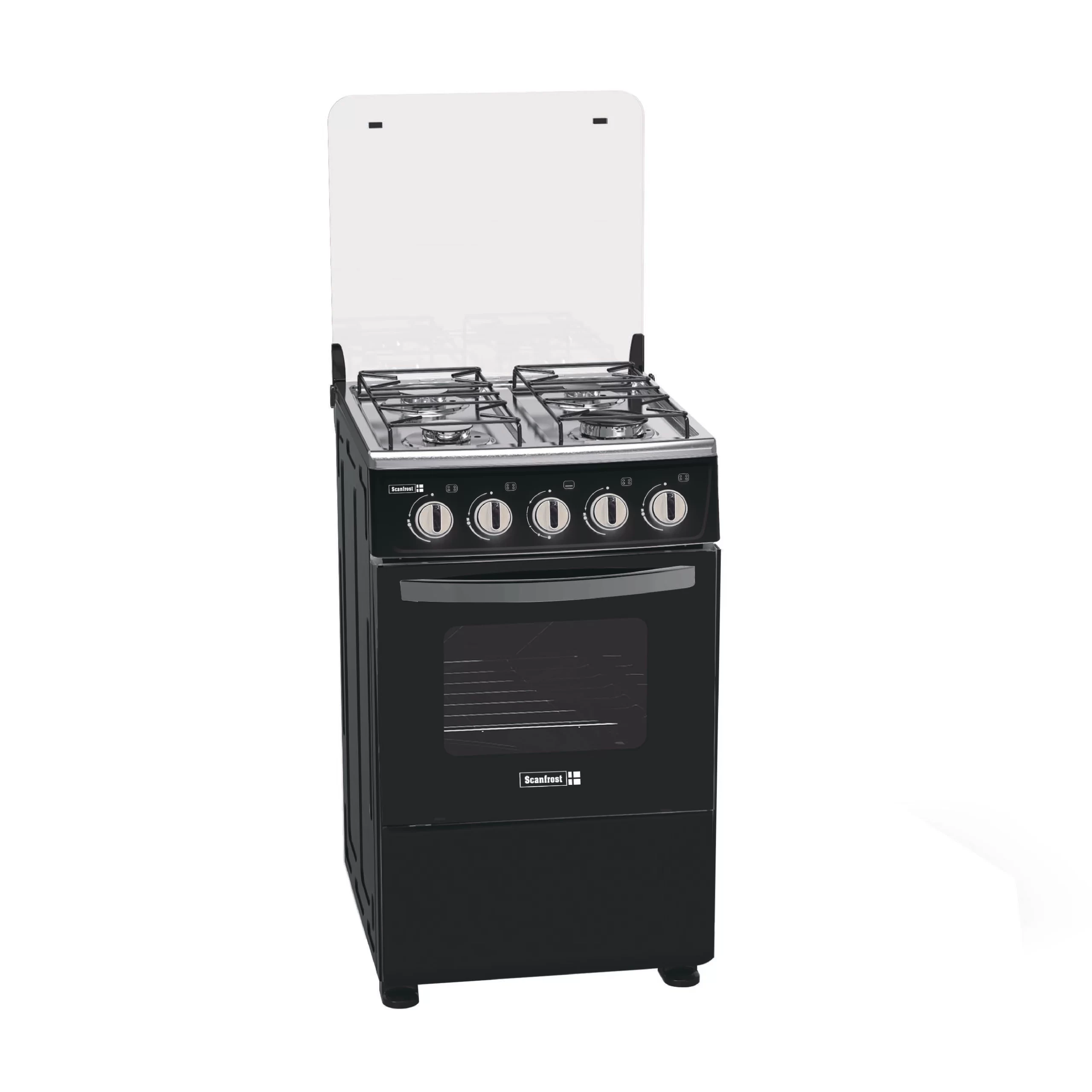 Scanfrost 5 series Gas Cookers | 3 Gas Burner + 1 Hotplate- SFC5312S
