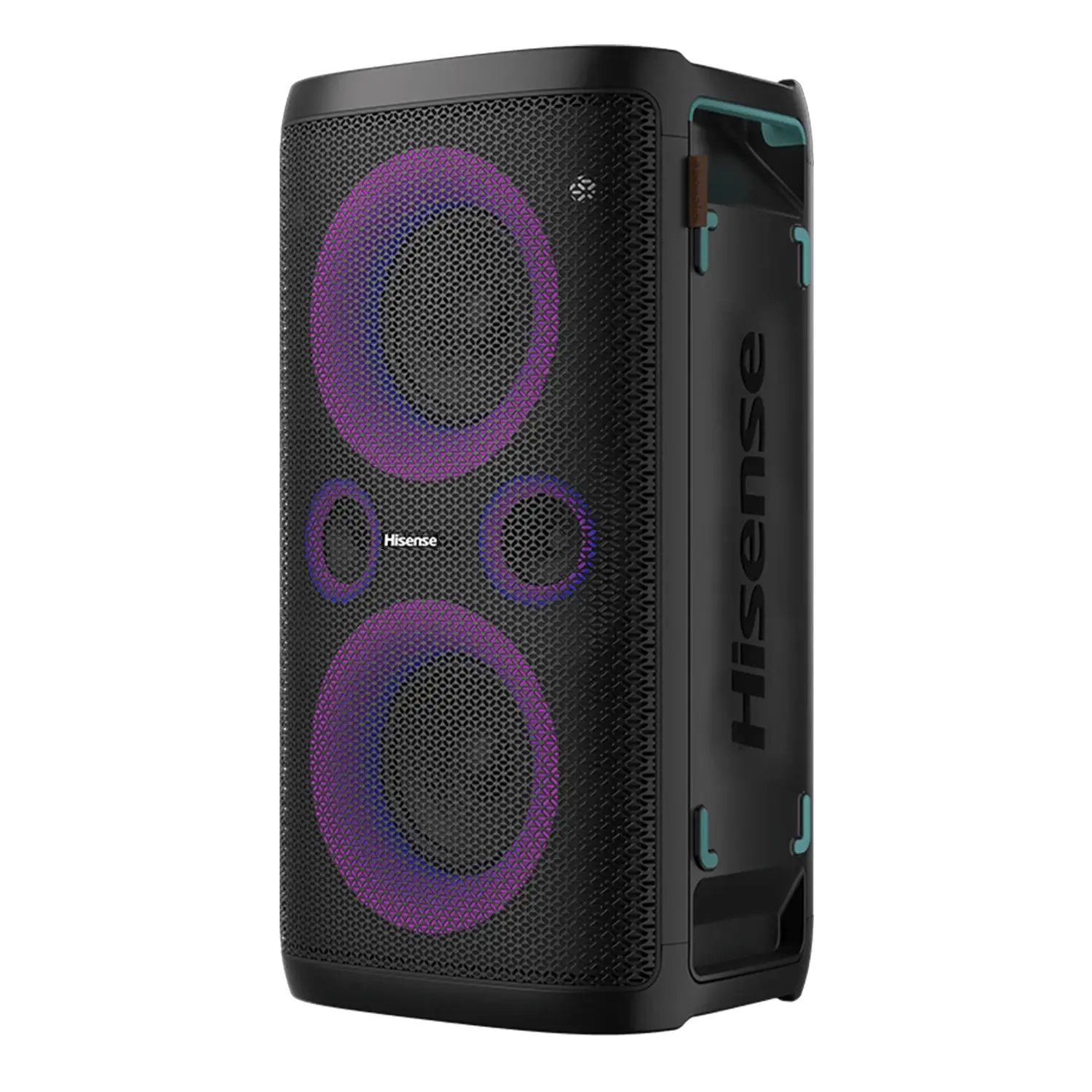 Hisense 300W Party Rocker Bluetooth Speaker – Powerful Bass, Karaoke & LED Lights - HP110 - Image 2