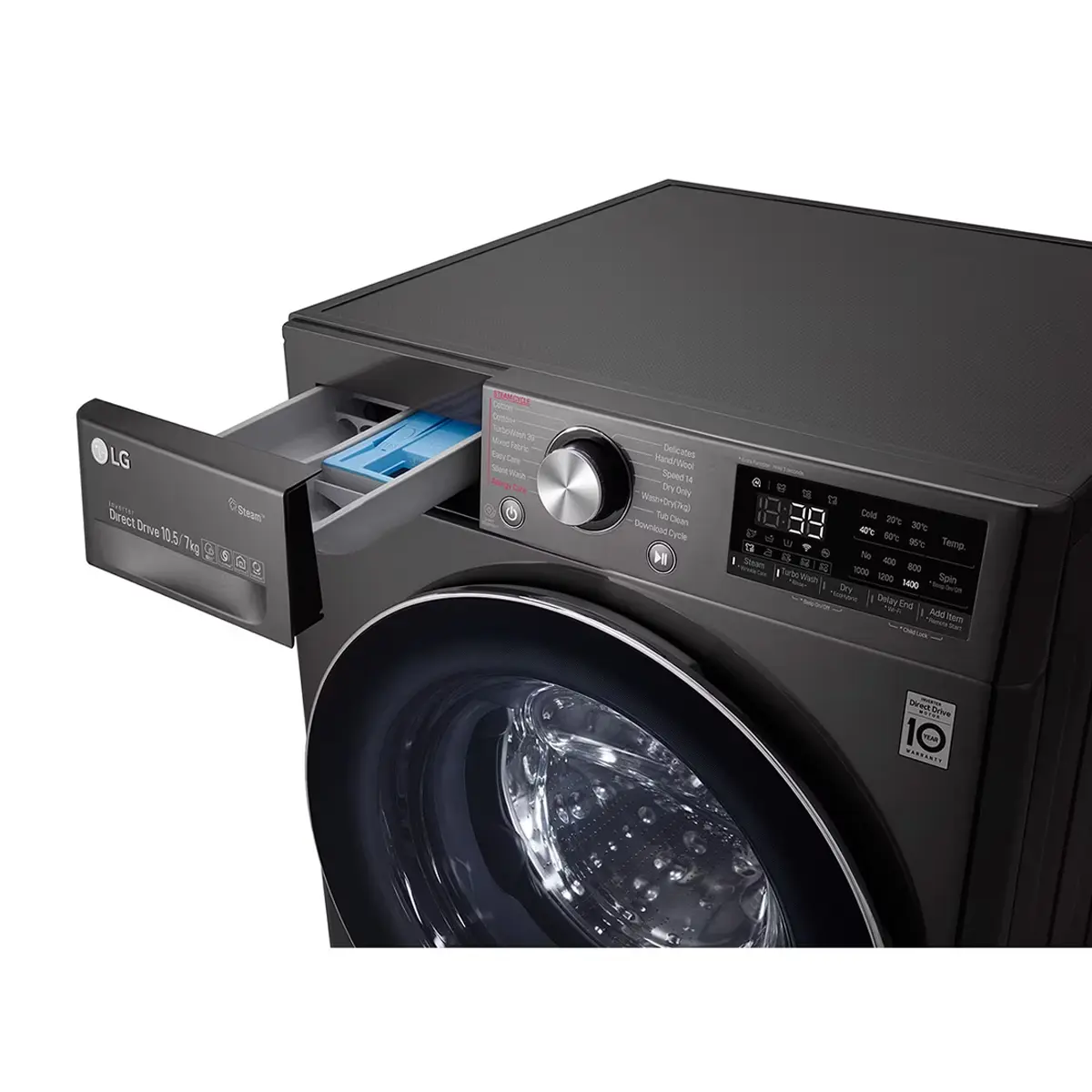 LG Front Load Wash & Dry 10.5/7KG | F4V5RGPYJE | Washing Machine - Image 3