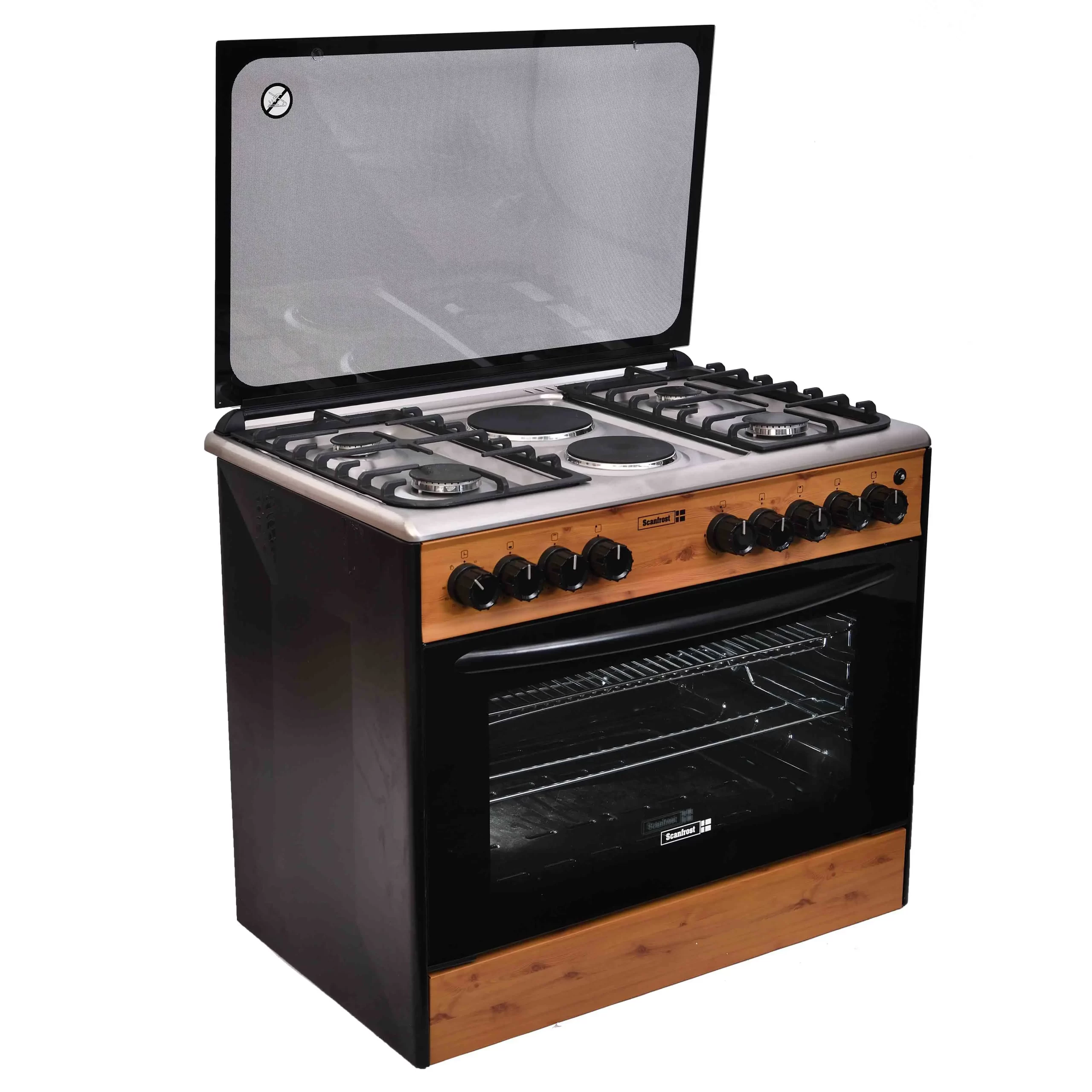 Scanfrost 90x60 Gas cooker | 4 Gas Burner + 2 Hotplate - SFC9425NGF - Image 2