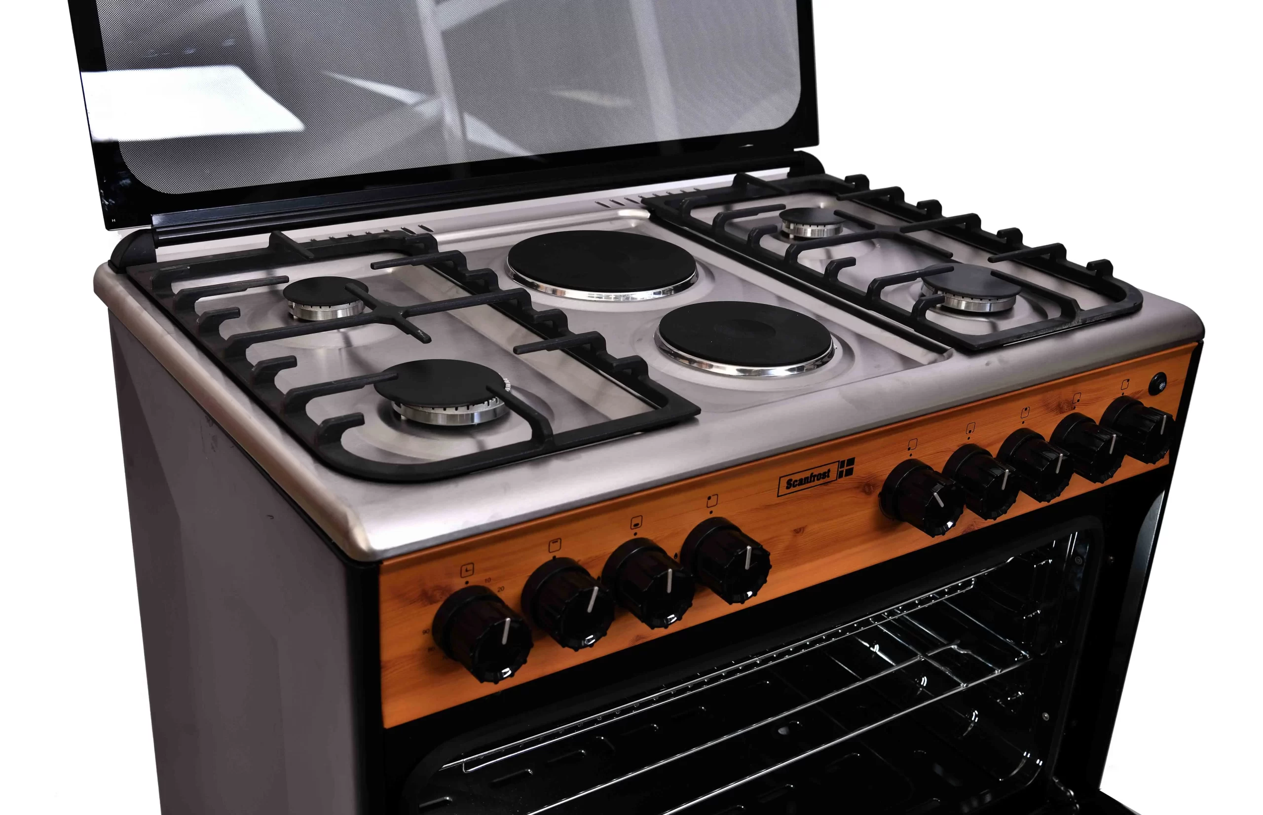 Scanfrost 90x60 Gas cooker | 4 Gas Burner + 2 Hotplate - SFC9425NGF - Image 3
