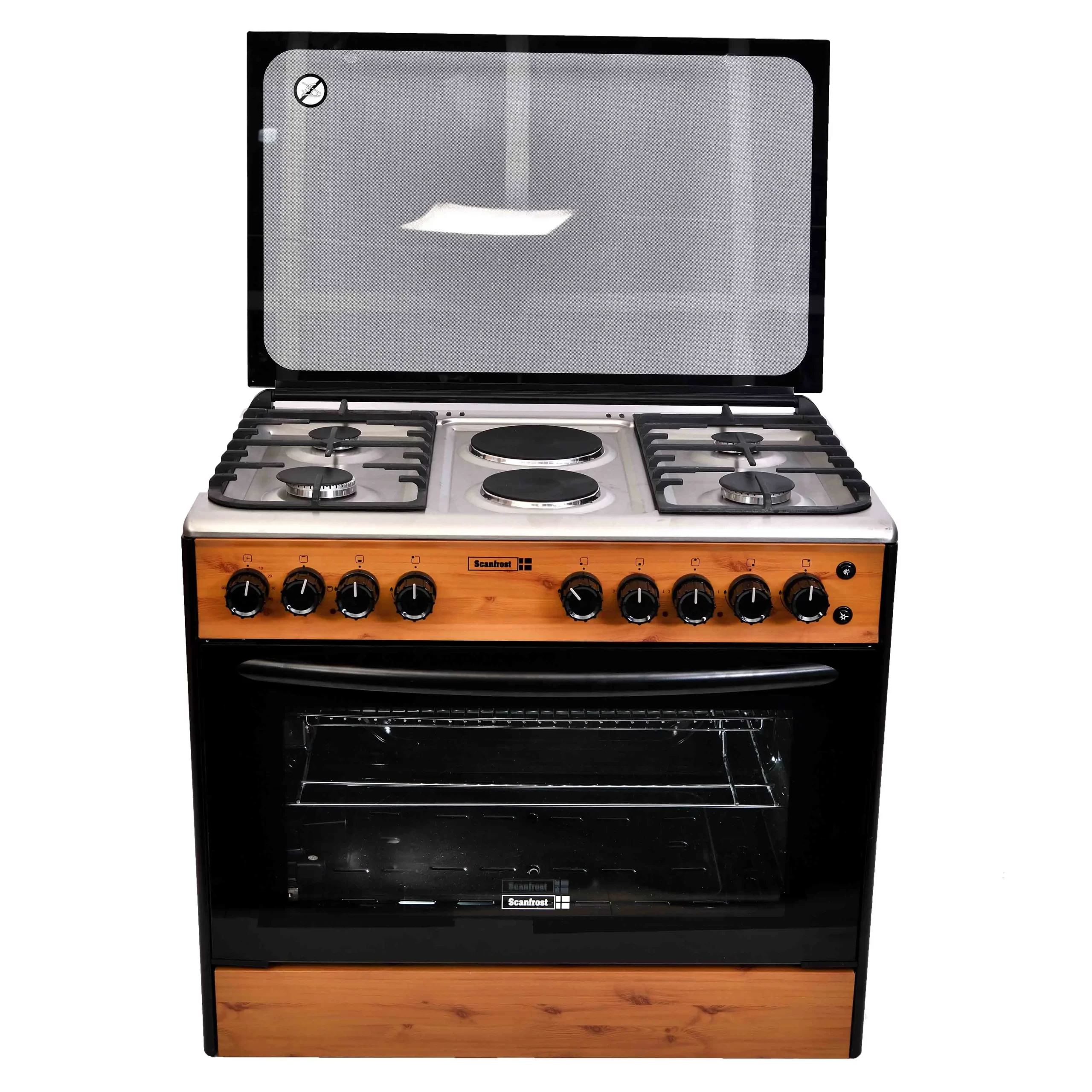 Scanfrost 90x60 Gas cooker | 4 Gas Burner + 2 Hotplate - SFC9425NGF