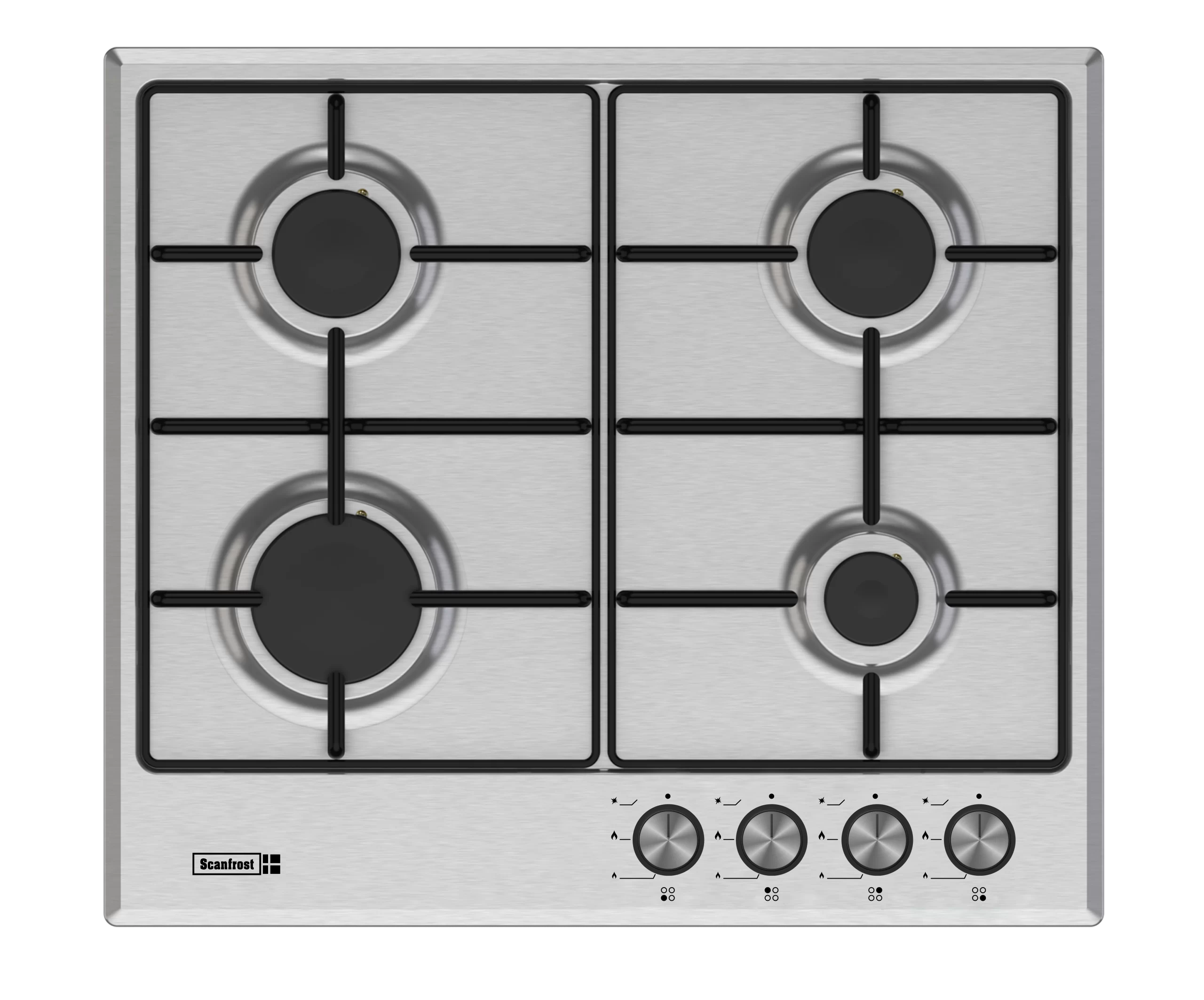 Scanfrost 60cm Gas Hob - SFNBH6400SSH