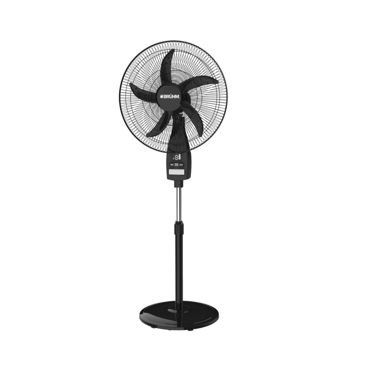 Bruhm 18″ Rechargeable Standing Fan | 9 Speeds – Black - Image 2