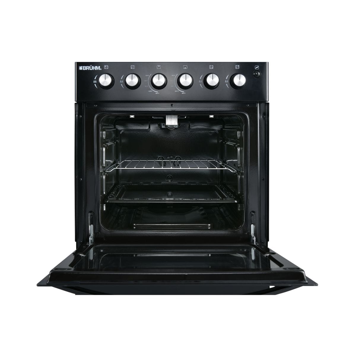 Bruhm 60x60 Gas Cooker | 4 Gas Burners | Black Finish | BGC-6640IB - Image 3