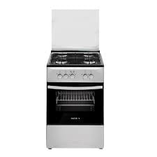 Maxi 50x50 Gas Cooker | 4 Burners Black & Grey | Basic Grey