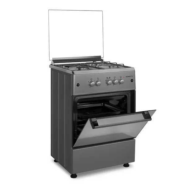 Maxi Gas Cooker 60x60 (3 burners+1 Electric hotplate) – with Oven & Grill - Image 2