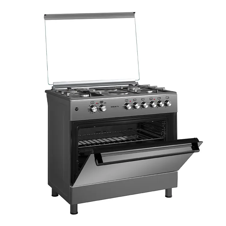 Maxi Gas Cooker 60x90CM (4 Gas + 2 Electric Burners) Matte Inox TR