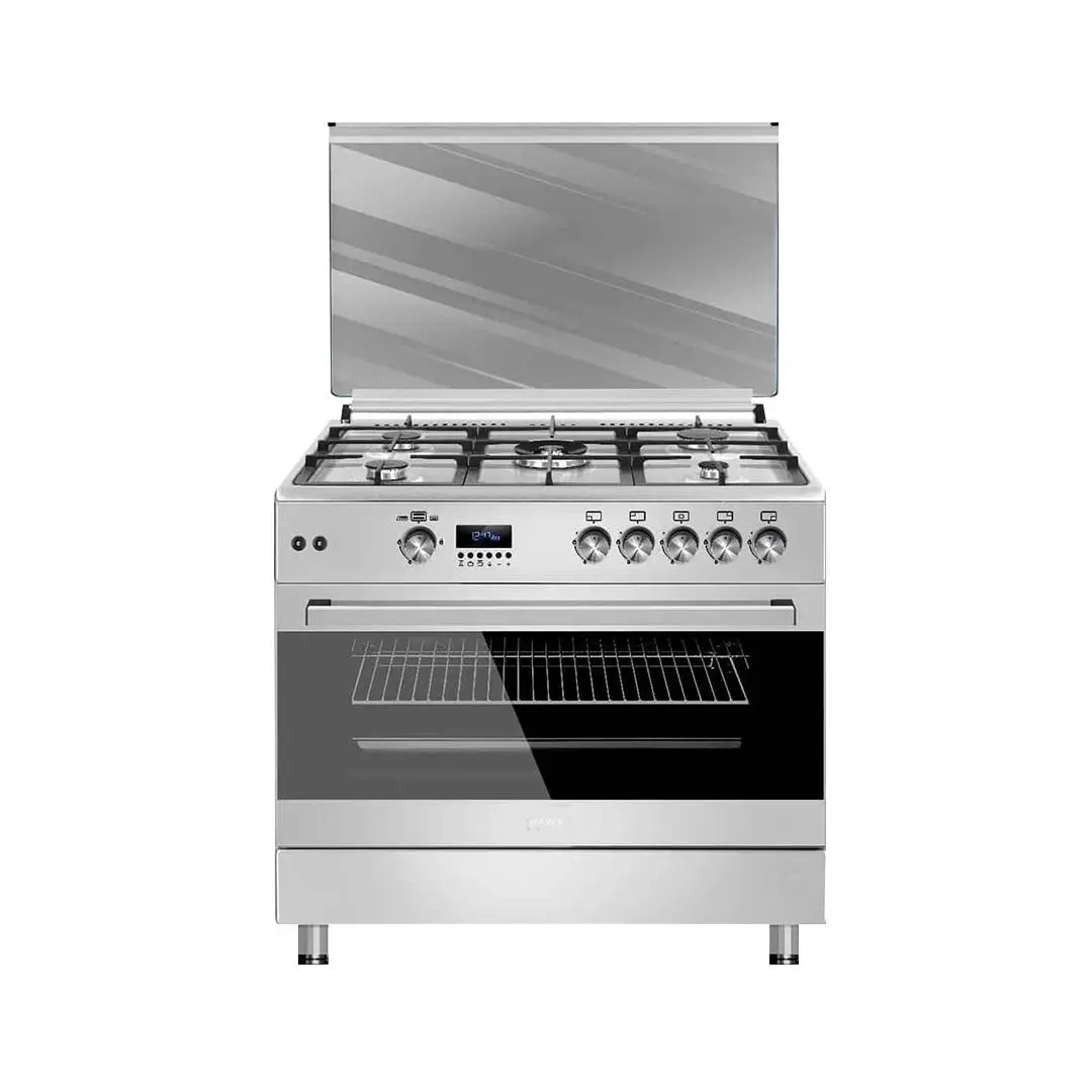 Maxi Gas Cooker 60x90 CM (5 Burners) - FK962DSS – Gas Oven | Grill | Stainless Steel Finish