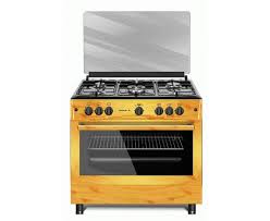 Maxi Gas Cooker 60x90CM (5 Burners) Wood Finish (TR) – with Oven & Grill