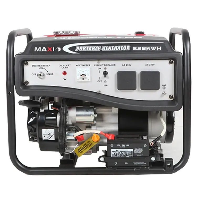 Maxi Generator 3.5kVa | 2.8kW | Key Starter with Wheels - E28KWH - Image 2