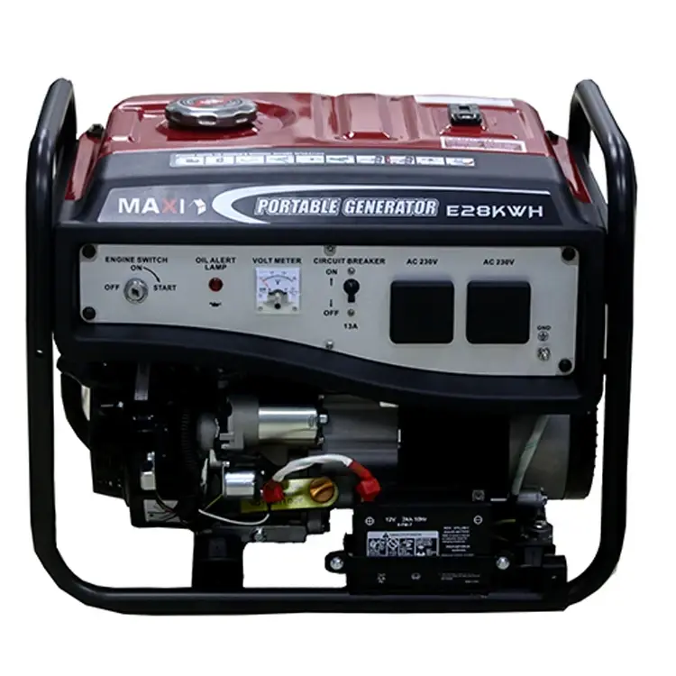Maxi Generator 3.5kVa | 2.8kW | Key Starter with Wheels - E28KWH - Image 4