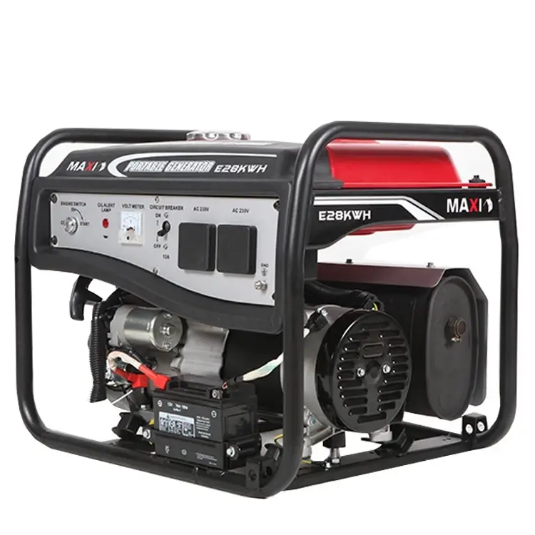 Maxi Generator 3.5kVa | 2.8kW | Key Starter with Wheels - E28KWH - Image 5
