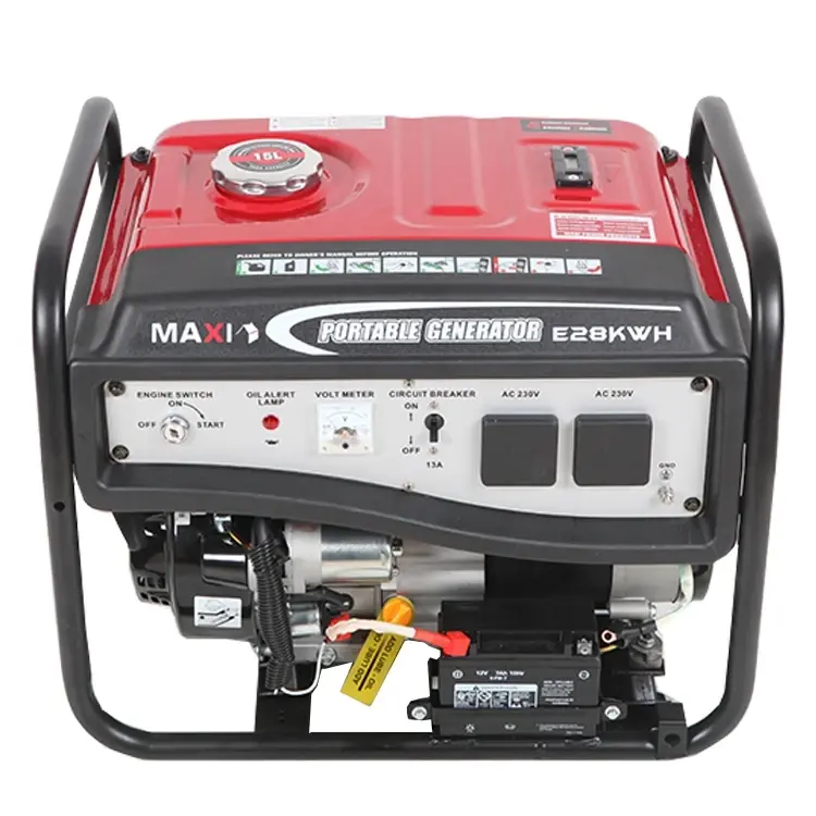 Maxi Generator 3.5kVa | 2.8kW | Key Starter with Wheels - E28KWH - Image 3