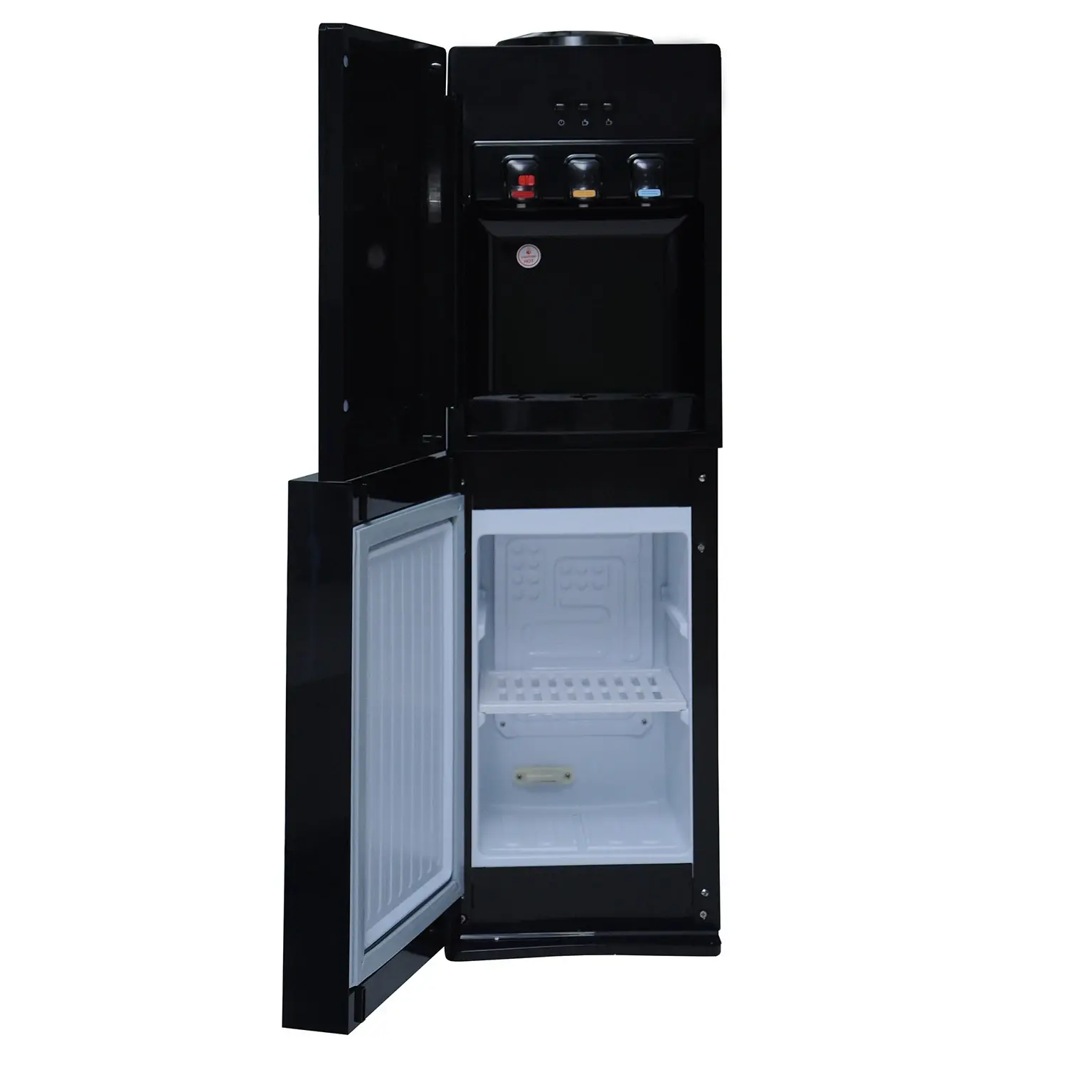 Maxi Water Dispenser with Bottom Fridge (1730S-B) – 3 Faucets Hot