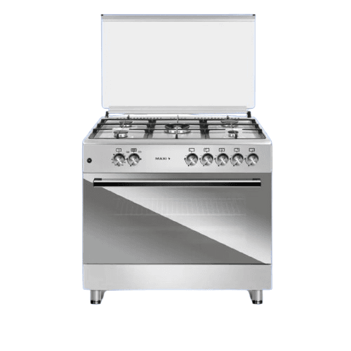 Maxi Gas Cooker 60x90 cm - 5 Burners - Matte Inox TR