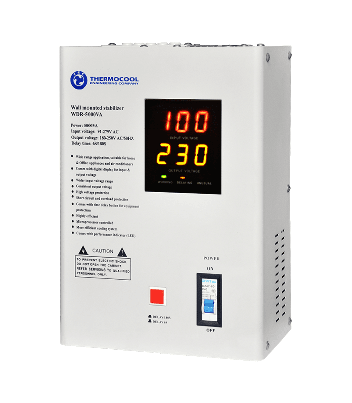 Haier Thermocool 5000watts wall mount Voltage Stabilizer.