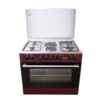 Haier Thermocool - MADAME 904G2E OG-9842 - Gas Cooker | 4 Gas 2 Elect Burners | BURGUNDY