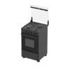 Midea 50x50 Gas Cooker | 3 Burners + 1 Hotplate