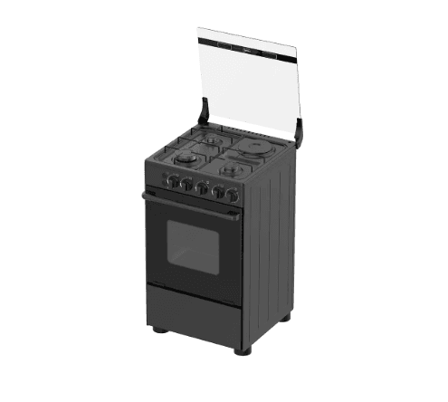 Midea 50x50 Gas Cooker | 3 Burners + 1 Hotplate