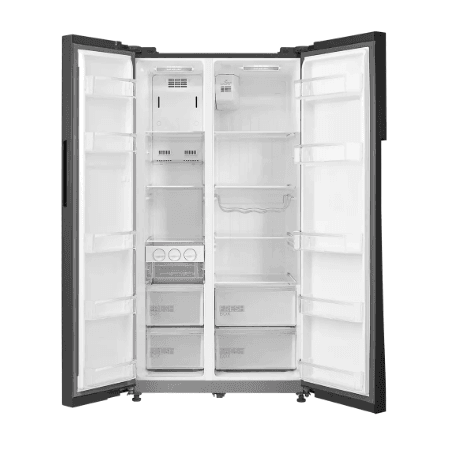 Midea 510L Side by Side Refrigerator | MDRS710FGF22D, Black Glass Door - Image 2