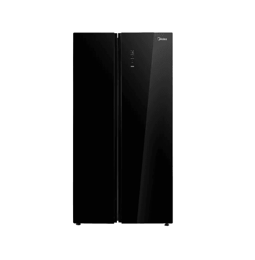 Midea 510L Side by Side Refrigerator | MDRS710FGF22D, Black Glass Door