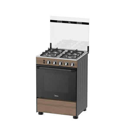 Midea 60x60 Gas Cooker - 4 Gas Burner & Grill - Image 2