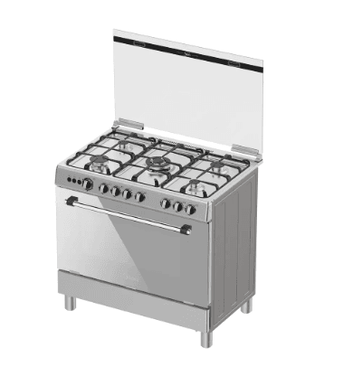 Midea 90x60 Gas Cooker – 5 Gas Burners with Grill