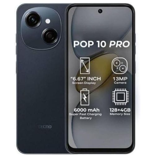 Tecno Pop 10 Pro 4G 4GB/128GB | 6000mAh | 13MP