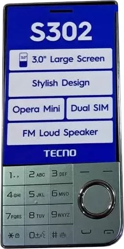 Tecno S302 Button Phone – 3.0″ Display, 1500mAh, Type-C, - Image 9