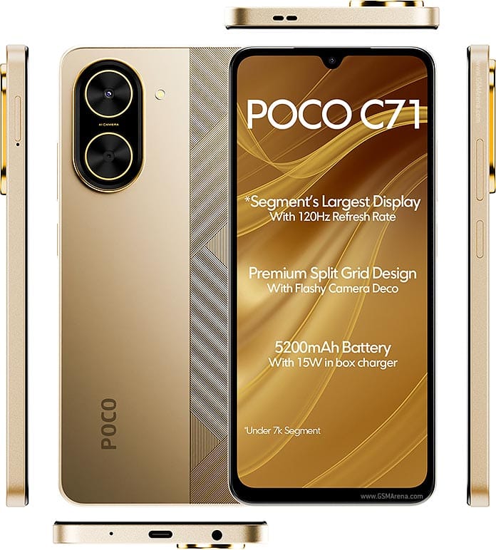 POCO C71 4G Smartphone 3GB/64GB | 5200mAh - Image 3