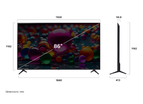 LG 85" UA85 4K Smart Television | Magic Remote, AI Voice Control - Image 4