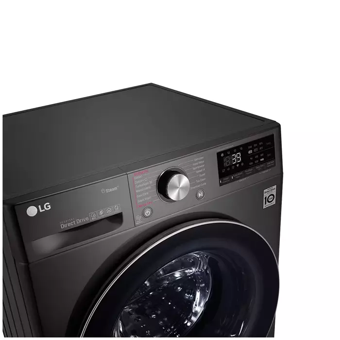 LG 10.5KG Front Load Washing Machine F4V3RYP6JE | Silver - Image 4