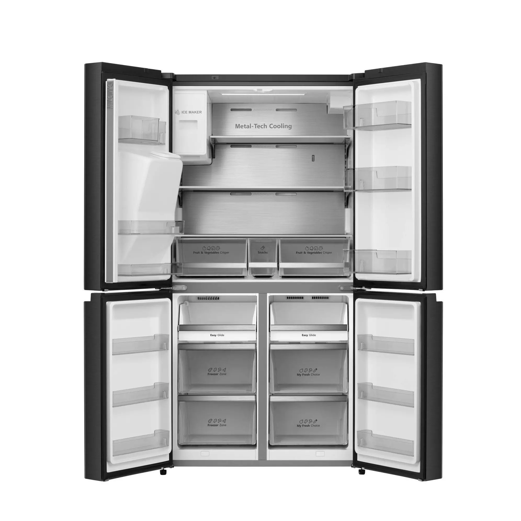 Hisense 541L Cross Door inverter Refrigerator 68WCB | Water Dispenser - Image 7